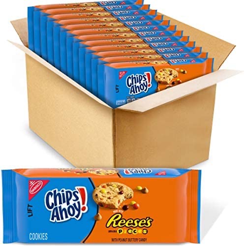 Amazon.com : CHIPS AHOY! Reese’s Mini Pieces Chocolate Chip Cookies, 12 - 9.5 oz Packs : Everything Else