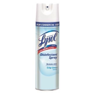 Professional Disinfectant Spray, Crisp Linen Scent, 19 Oz Bottle