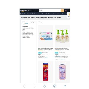 Diapers and Wipes from Pampers, Honest and more 小孩用品