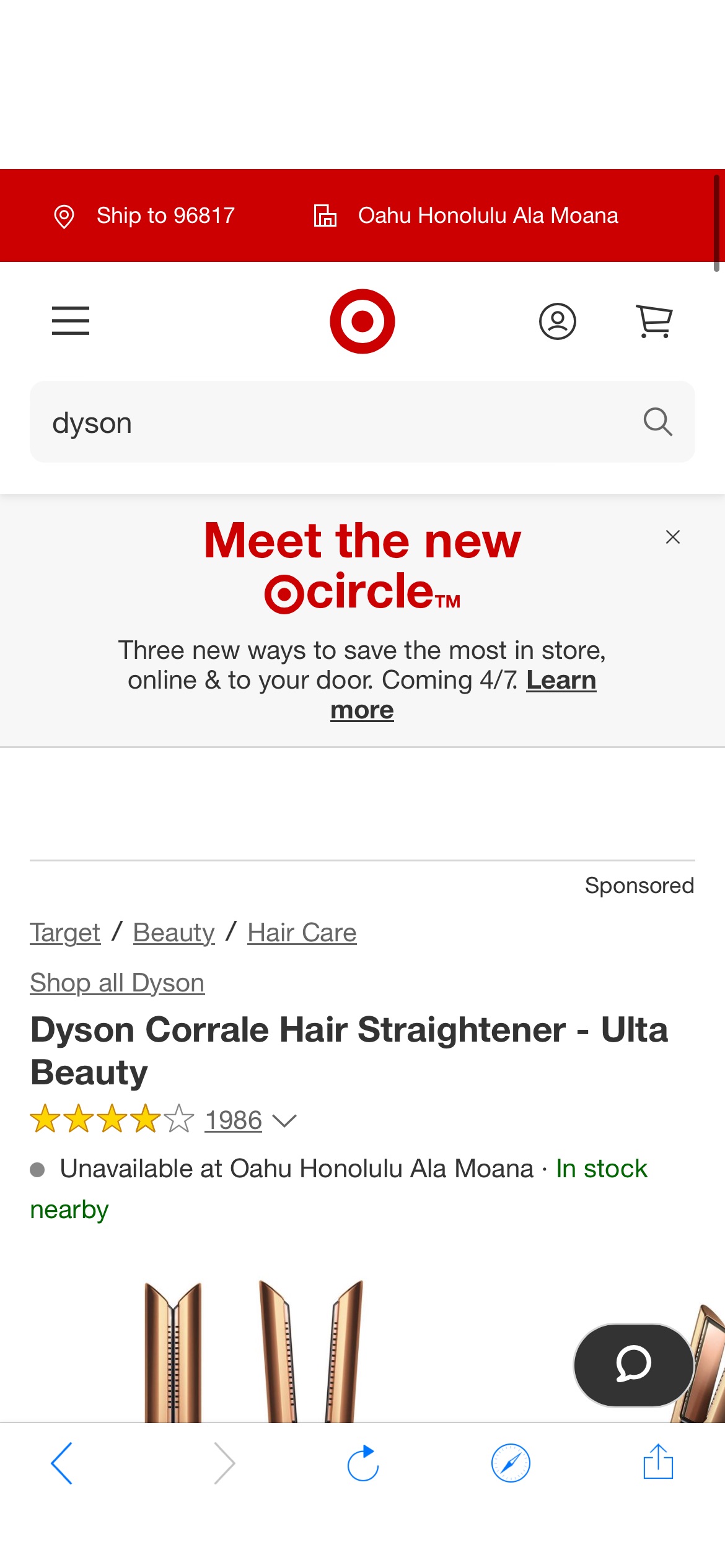 Dyson Corrale Hair Straightener - Ulta Beauty : Target