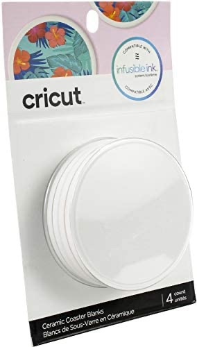 Cricut 杯垫空白，陶瓷不熔墨水，白色