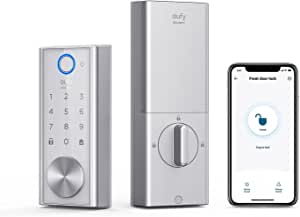 Amazon.com: eufy security Smart Lock Touch &amp; Wi-Fi, Fingerprint Scan, Keyless Entry Door Lock,门锁