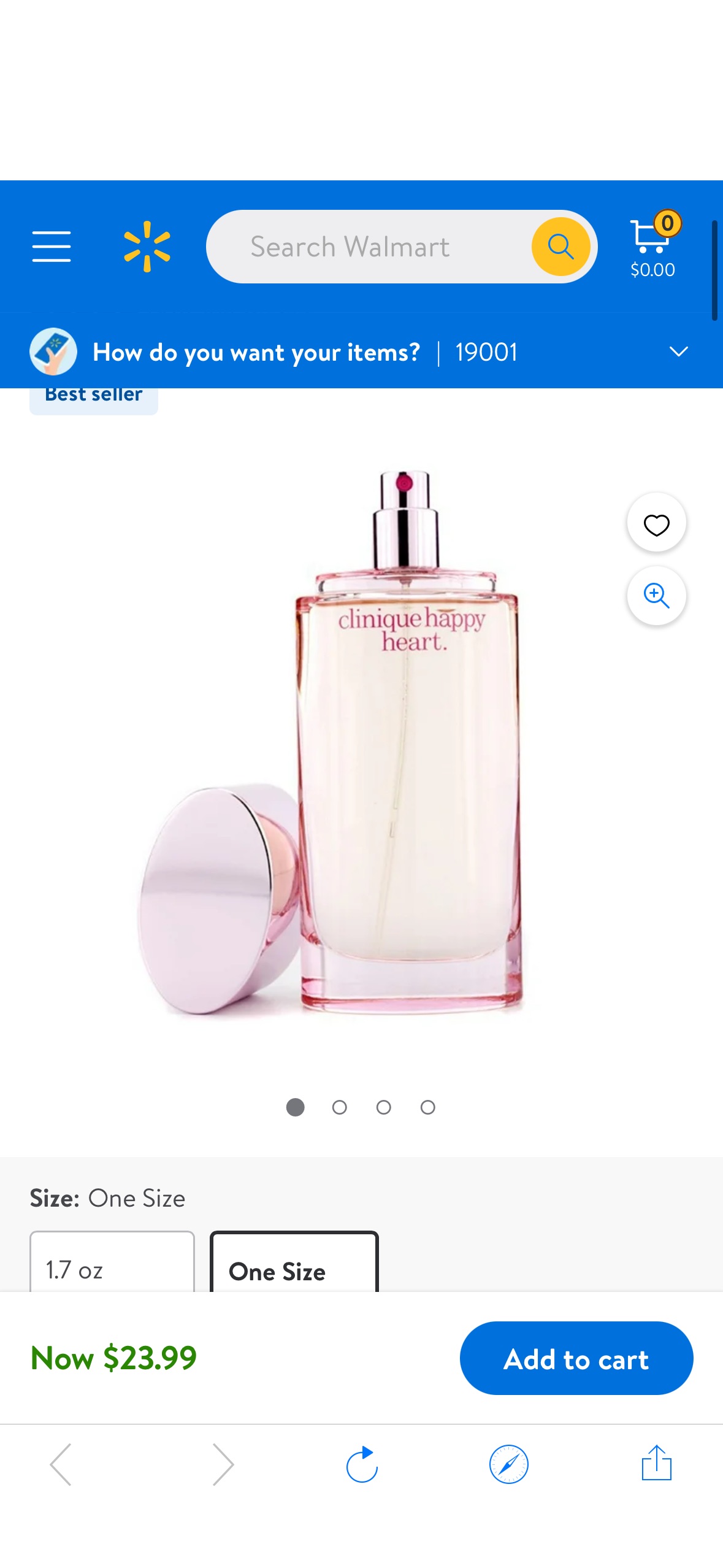Clinique Happy Heart Parfum Spray, Perfume for Women, 3.4 Oz - Walmart.com
