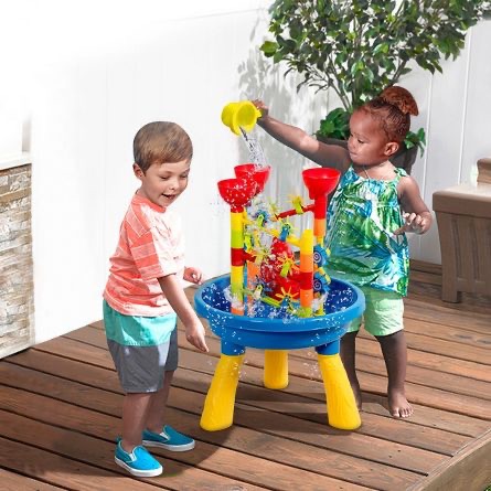 Costway 2 In 1 Sand And Water Table Activity Play Center Kids Splash Pond Beach Toy Set : Target