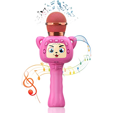 Amazon.com: Homily Karaoke Wireless Microphone for Kids Magic sound function Portable Bluetooth麦克风