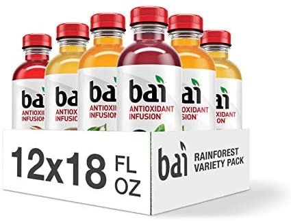 Bai 天然抗氧化果味饮料 4款热带水果口味装 18oz 12瓶