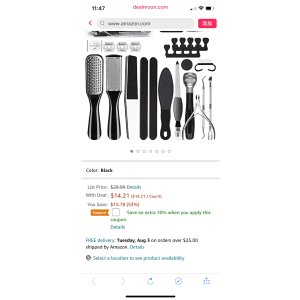 $12.8 23件不锈钢修甲工具