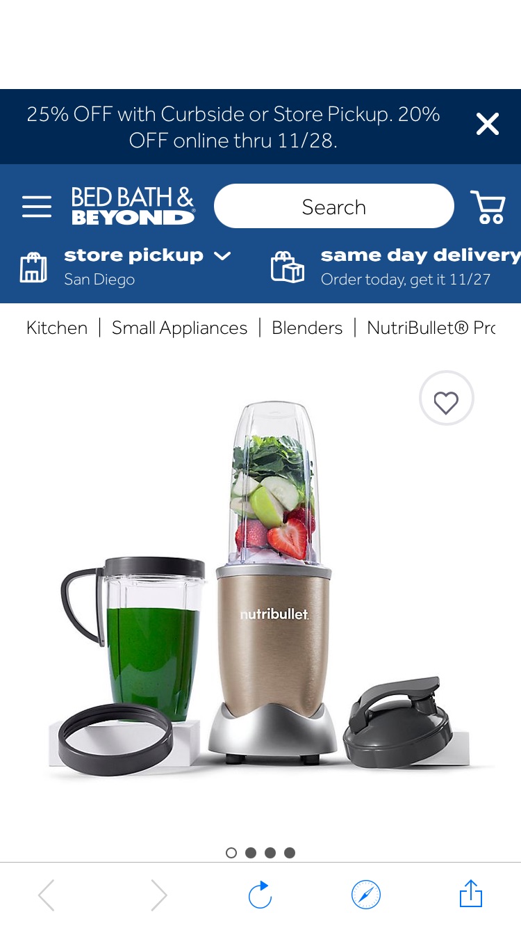 NutriBullet® Pro Nutrient Extractor | Bed Bath & Beyond榨汁机