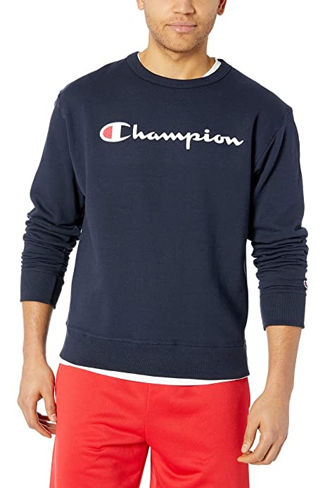 Amazon.com: Champion男士卫衣 Men's Graphic Powerblend Fleece Hoodie, Black Script, Medium: Clothing