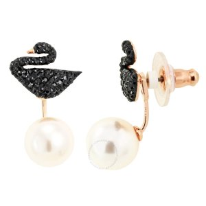 SWAROVSKI Iconic Swan Pierced Earrings