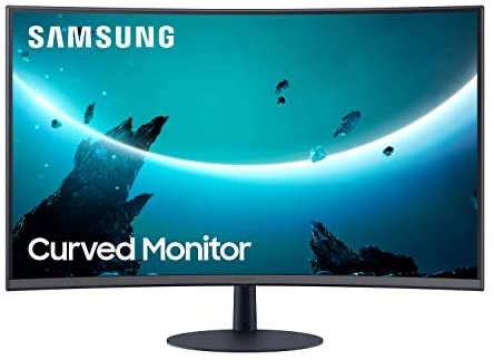 三星 Samsung – T55 Series C32T550FDN 32" 1000R Curved Monitor, Dark Blue Gray (LC32T550FDNXZA): Computers & Accessories