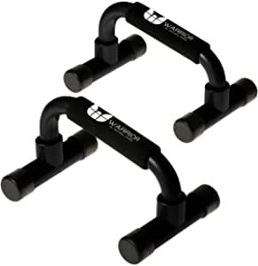 Warrior Pushup Bars - Upper Body Core and Chest Strength Fitness Training Stands - Angled with Comfort Grips and Stable Base for Home, Gym or Travel