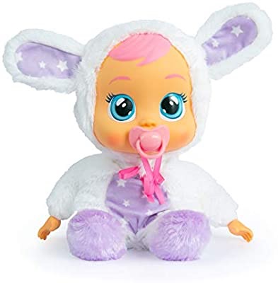 会哭、脸会亮的娃娃Amazon.com: Cry Babies Goodnight Coney - Sleepy Time Baby Doll with LED Lights and Lullabies: Toys & Games