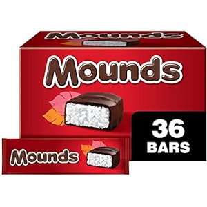 Amazon.com : MOUNDS Dark Chocolate and Coconut Candy Bars, 1.75 oz (36 Count) : Candy And Chocolate Bars : Grocery &amp; Gourmet Food