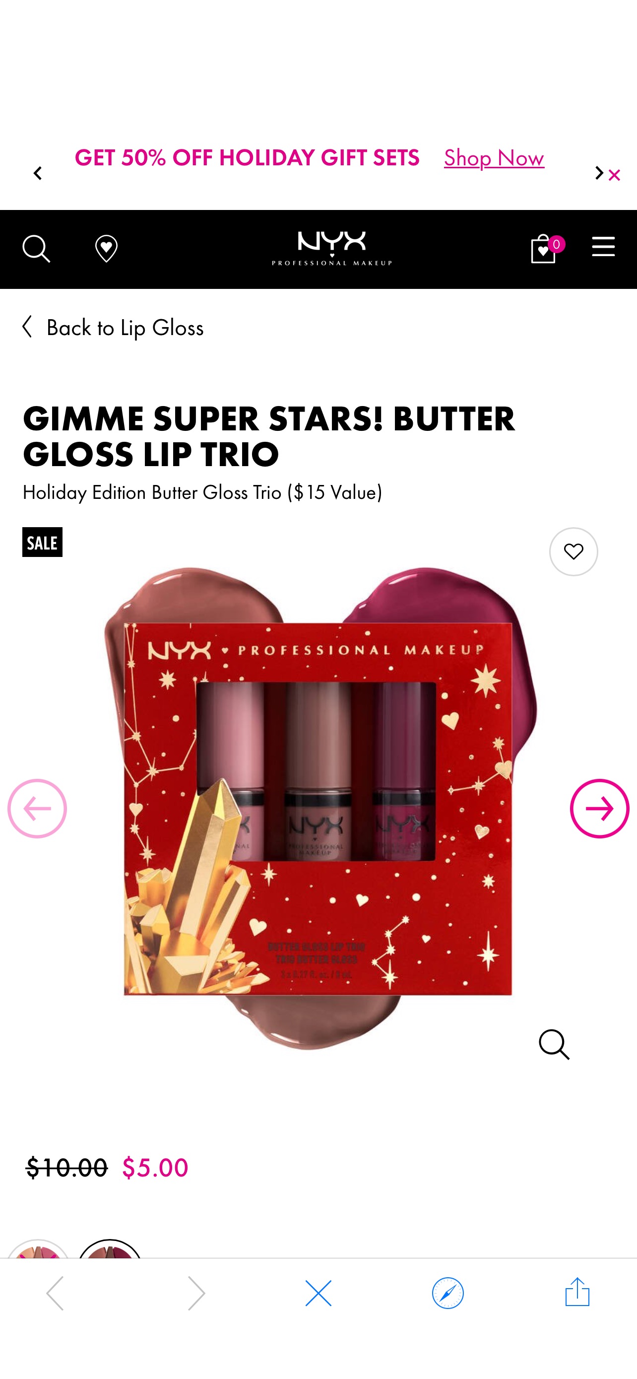 Gimme Super Stars! Butter Gloss Lip Trio | NYX 唇膏套装Professional Makeup