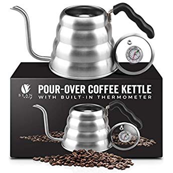 Amazon.com | Coffee Gator Pour Over Kettle - Fixed Thermometer for Exact Temperature (40floz): Coffee Servers咖啡壶