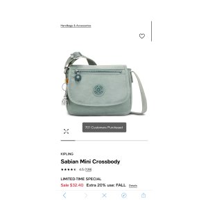 $32.4 Kipling Sabian Mini Crossbody & Reviews - Handbags & Accessories - Macy s