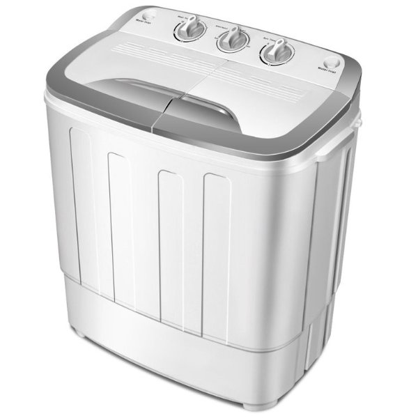 SKONYON Portable Compact Mini Twin Tub Washing Machine