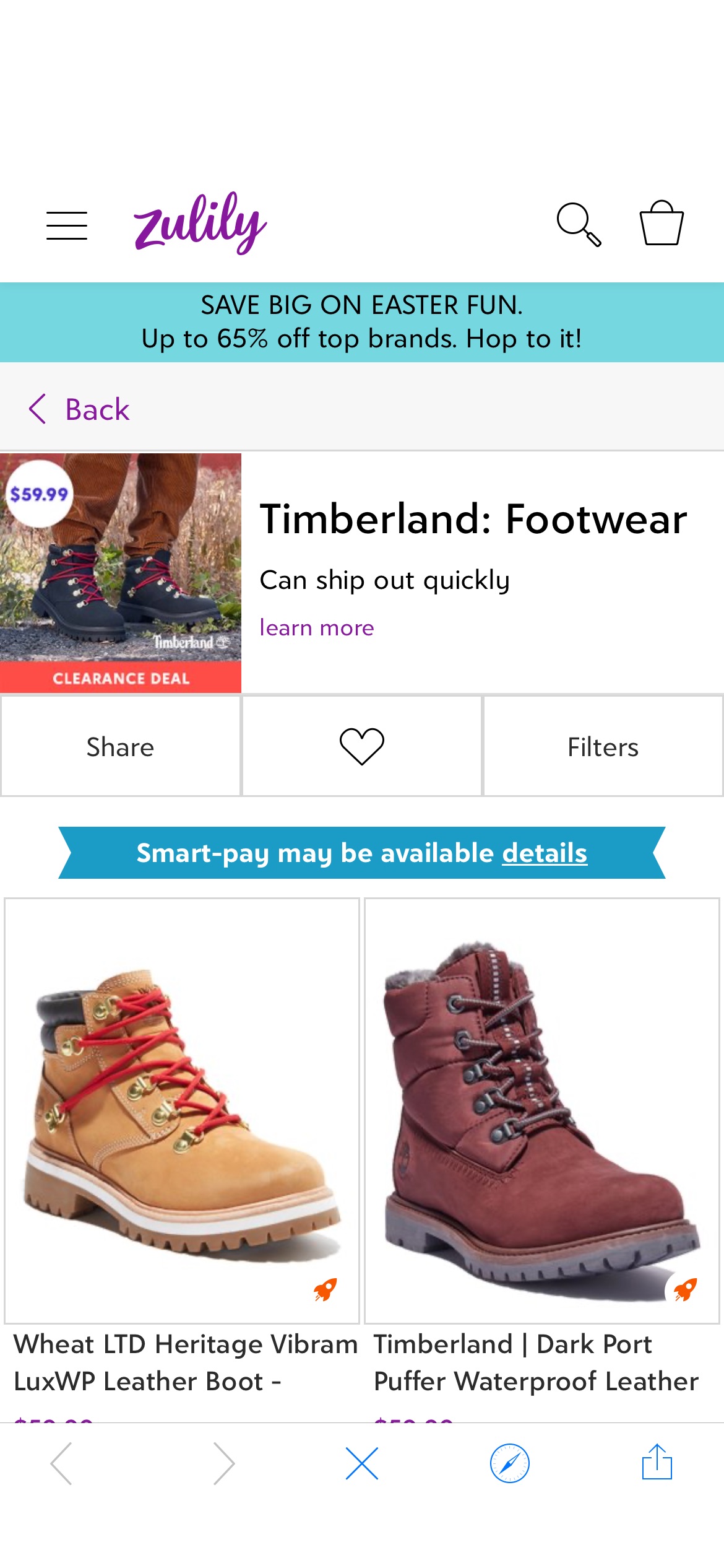 Timberland: Footwear | Zulily一律59.99
