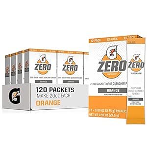 G Zero Powder, Orange, 0.10oz Packets,(120 counts)
