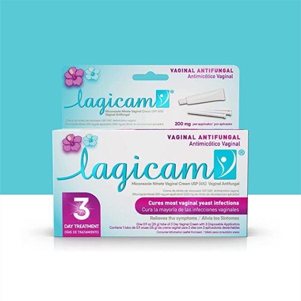 Lagicam 女性私处酵母菌药膏 0.9 oz 缓解搔痒