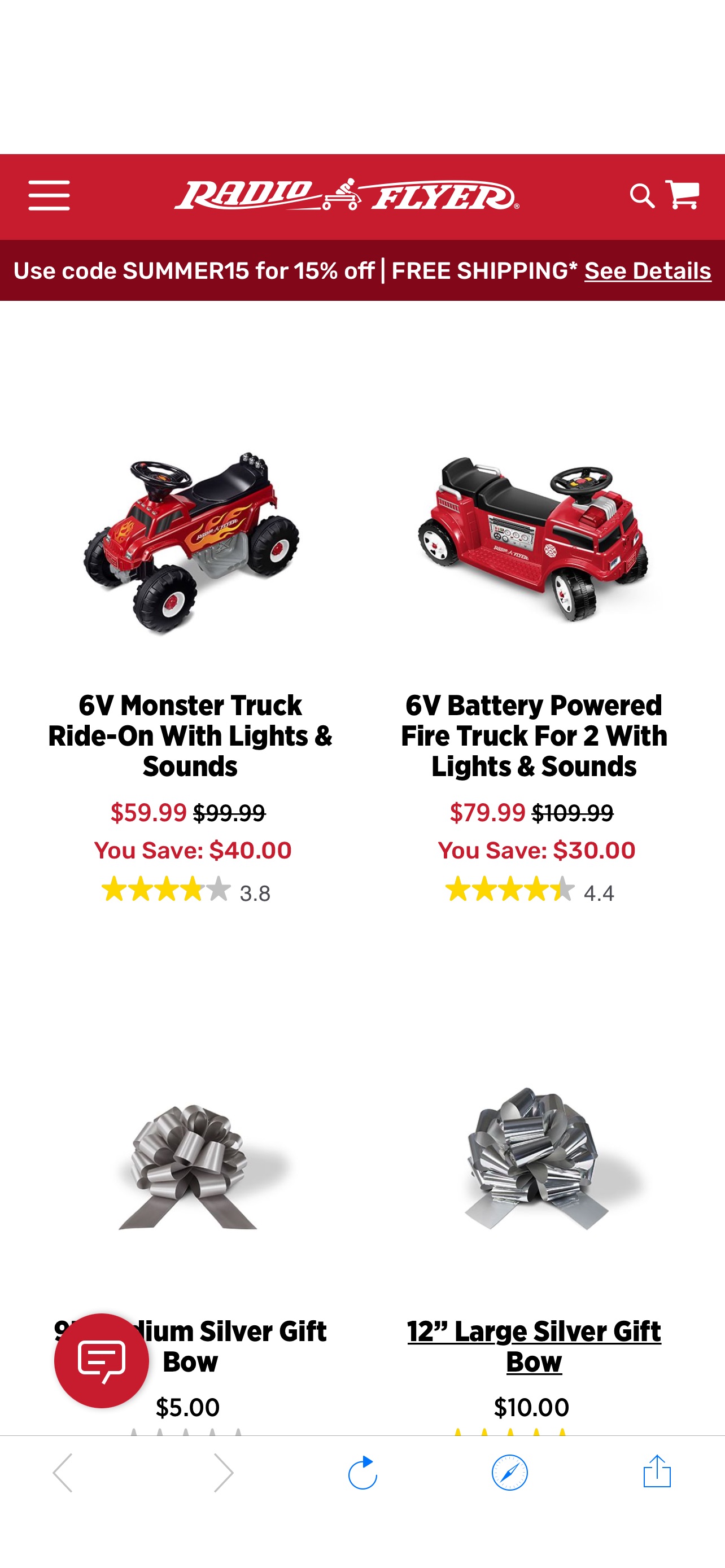 Battery-Powered Cars & Ride-On Toys | Radio Flyer多款儿童电动车