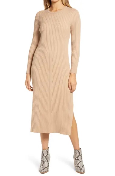WAYF x BFF Hollie Long Sleeve Sweater Dress | Nordstrom
连衣裙