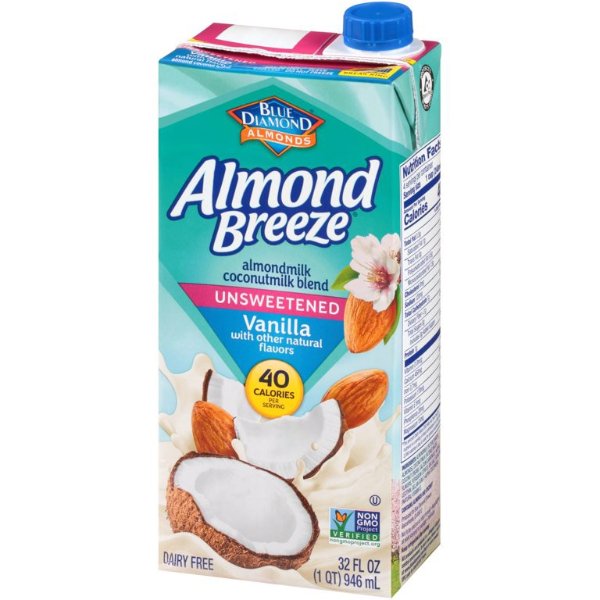 Almond Breeze Almondmilk, Unsweetened Vanilla Almond Coconut Blend 32 oz