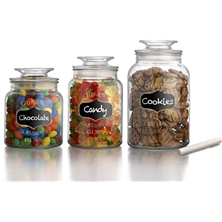 American Atelier Canister Set 3-Piece Glass Jars