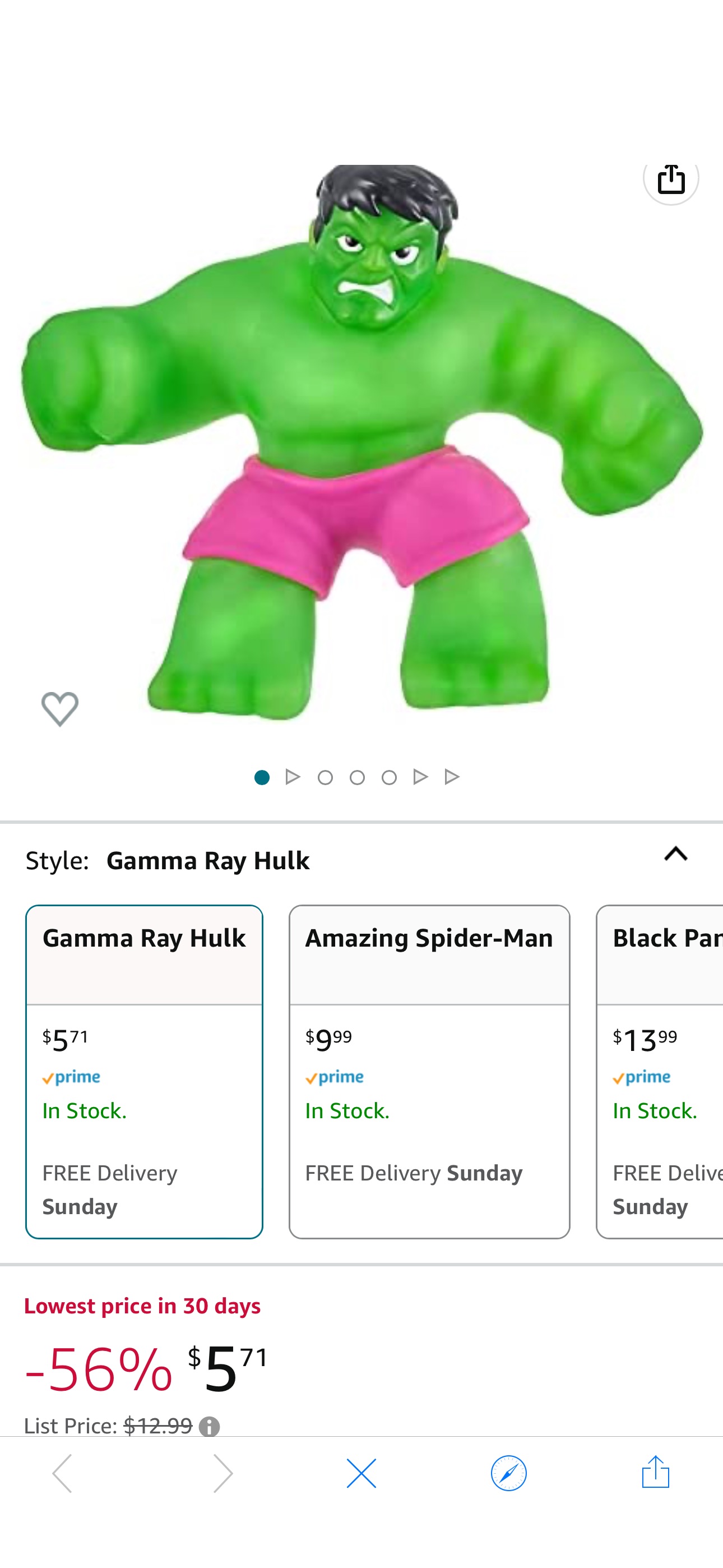 Amazon.com: Heroes of Goo Jit Zu Licensed Marvel Hero Pack - Gamma Ray Hulk, Multicolor (41225) : Toys & Games