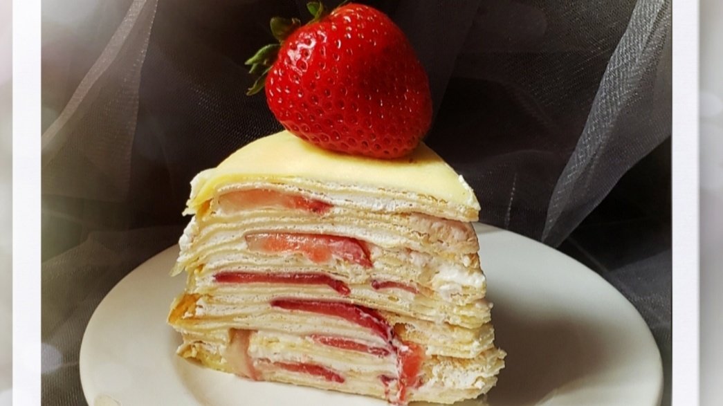 美味与你共享---草莓千层蛋糕