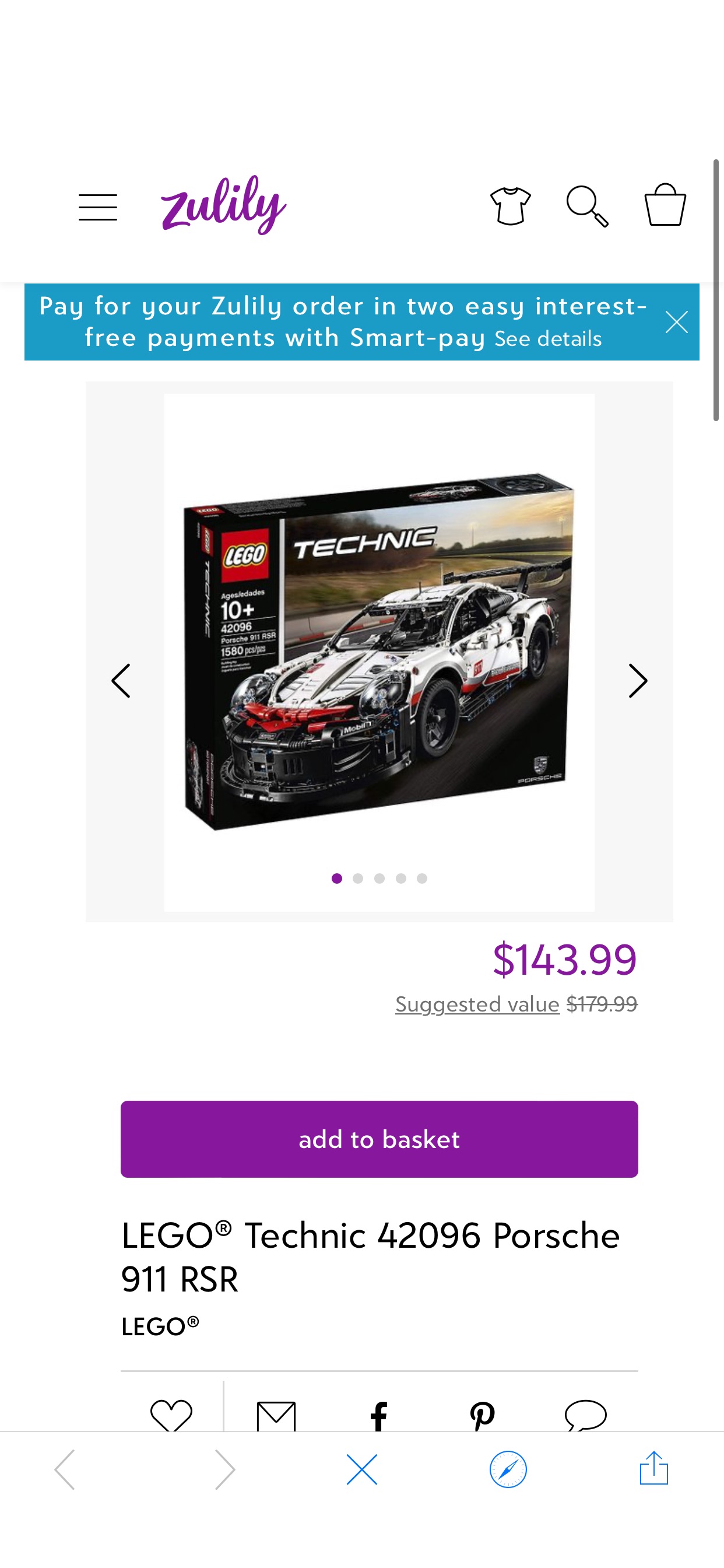 LEGO® Technic 42096 Porsche 911 RSR | Best Price and Reviews | Zulily 乐高机械组911