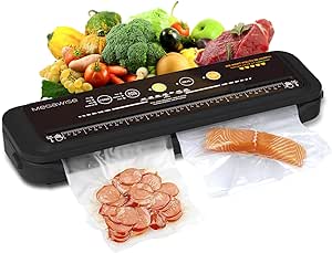Amazon.com: MegaWise Powerful and Compact Vacuum Sealer Machine(Black): Home &amp; Kitchen