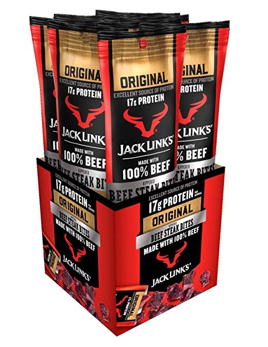 Jack Link’s 8 Pack Beef Steak Bites, Original, 1.5 Ounce