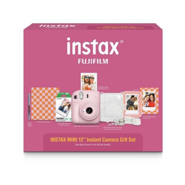 Instax Mini 12 Holiday 拍立得套装 含相机, 相纸, 保护套等