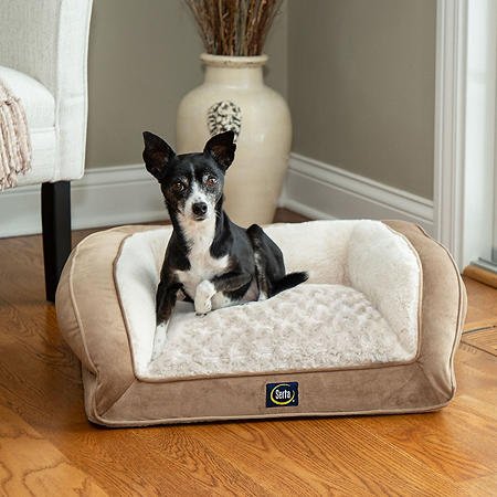 Perfect Sleeper Memory Foam Blend Couch Pet Bed, 24" x 20"