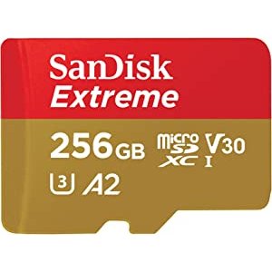 SanDisk 256GB Extreme microSDXC V30 U3 A2 存储卡