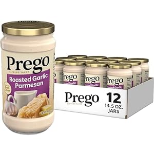 Amazon.com : Prego Alfredo Sauce with Roasted Garlic and Parmesan Cheese, 14.5 oz Jar (Case of 12) : Grocery &amp; Gourmet Food