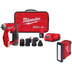 Milwaukee M12 FUEL 12-Volt Lithium-Ion Brushless Cordless 4-in-1 Installation 3/8 in. Drill Driver Kit
