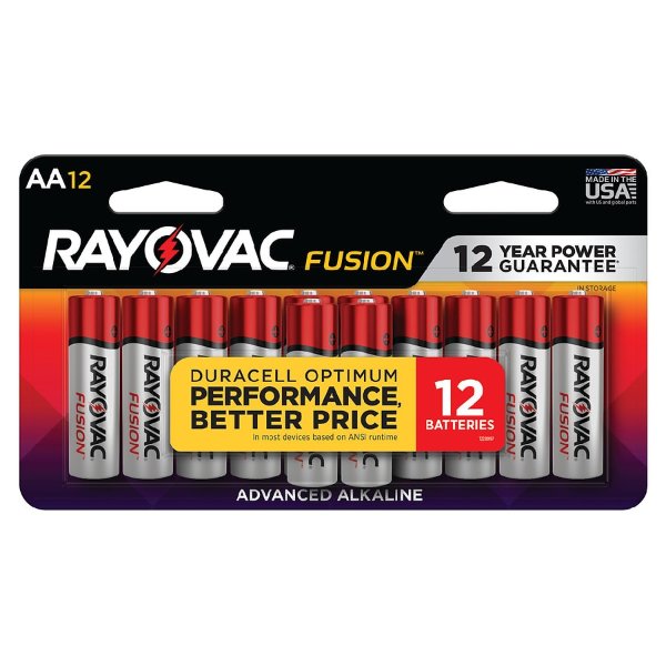 Fusion AA Batteries, Alkaline