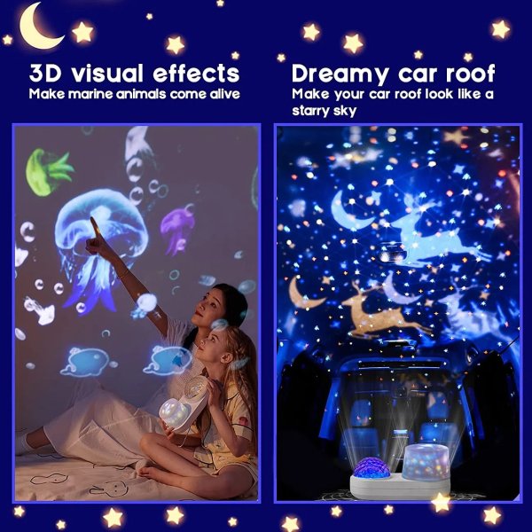 1pc Starry Sky Projector, Night Light, Spaceship Lamp, Galaxy Led Projection Lamp, Speaker For Kids Bedroom Home Party Decor - Home & Kitchen - Temu