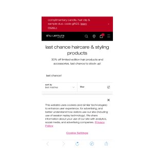 $13.30 Last Chance Hair Care & Styling | Shu Uemura Art of Hair‎
