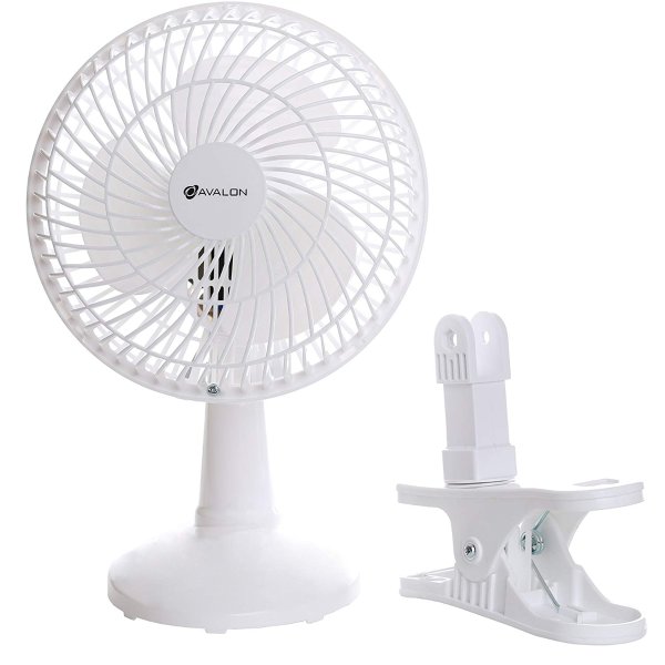 6-Inch Clip Convertible Table-Top & Clip Fan Two Quiet Speeds