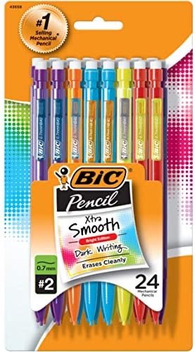 Pencil Xtra Smooth Color Edition Medium Point (0.7mm), 24-Count