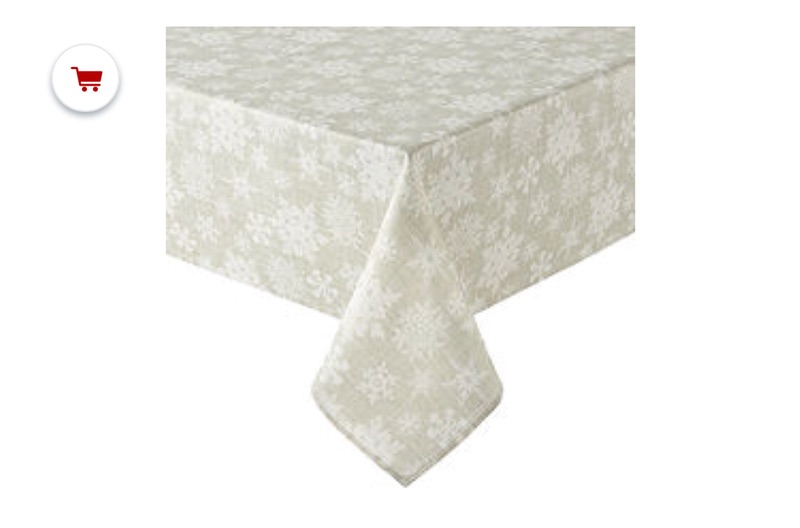 North Pole Trading Co. Snowflake Tablecloth - JCPenney桌布