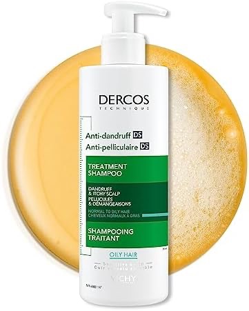 Vichy Dercos ANTI-DANDRUFF Itch Relief Shampoo, 200ML. For Oily, Greasy Or Dry Hair. Itchy Scalp Shampoo For Men & Women With Salicylic Acid. Helps treat Seborrheic Dermatitis & Atopic Dermatitis. Onl