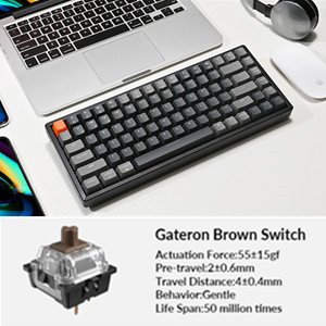 Keychron K2 Wireless Bluetooth/USB Wired Gaming Mechanical Keyboard