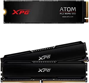 XPG Atom 50 1TB PCIe4 SSD + D20 DDR4 3200MHz 32GB 内存