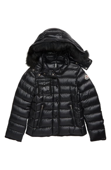 Moncler New Armoise 羽绒服Hooded Down Jacket with Genuine Fox Fur Trim (Little Girl & Big Girl) | Nordstrom