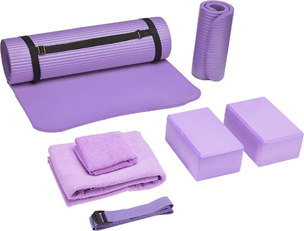 瑜伽健身装备7件套 紫色款